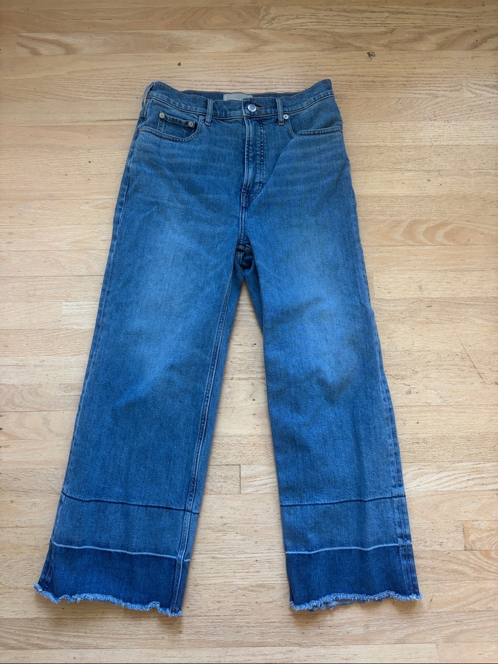 Everlane The Way High Sailor Jean size 29 distressed hem